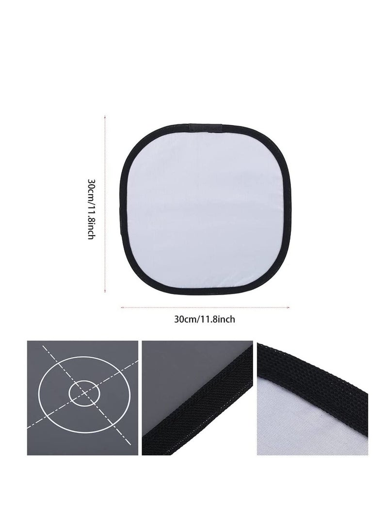 Balance Card 2 Sides Double Face Focus Board - 30cm Grey/White - Image 3