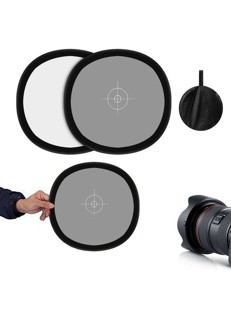 Balance Card 2 Sides Double Face Focus Board - 30cm Grey/White - Image 5