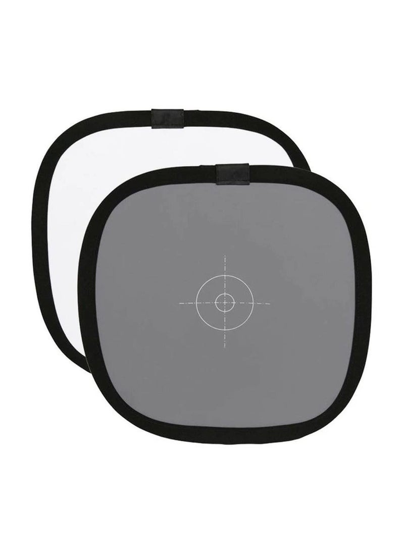 Balance Card 2 Sides Double Face Focus Board - 30cm Grey/White - Image 1