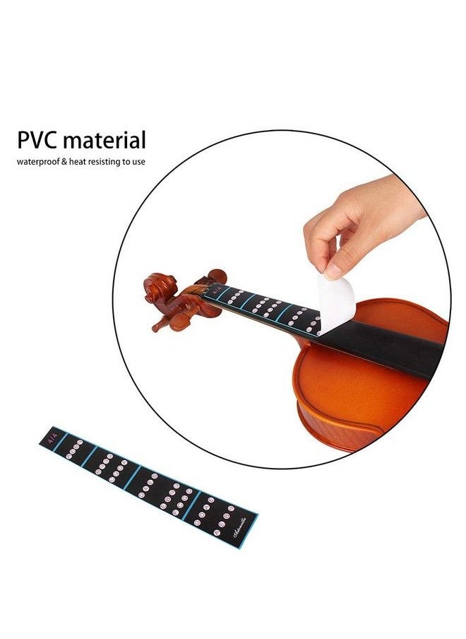 Heayzoki - Violin Fingerboard Stickerviolin Finger Guide Sticker Removable 4 4 Violin Fiddle Finger Fingerboard Fretboard Sticker For Beginners Practice - Image 1