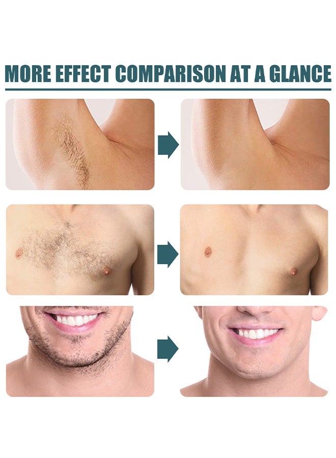 EELHOE Moustache Hair Remover - Hair Remover Cream for Men Fast & Effective Men's Underarm Chest Back Legs and Arms - Image 5