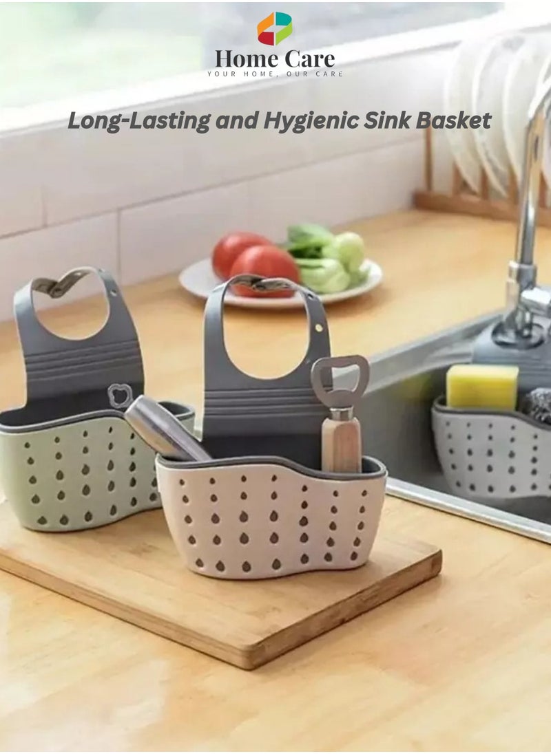 Home Care Home Care Sink Drain Basket Multicolour – Kitchen Sink Drain Basket for Washing Fruits, Vegetables, Retractable Double-Layer Kitchen Basket Drainer with Detachable Handle Strap | Drains & Strainers  - Image 4