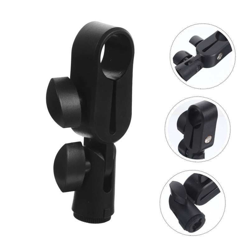 حامل ميكروفون عالمي قابل للتعديل باللون الأسود للميكروفونات المكثفة، تقليل الاهتزاز - Image 4