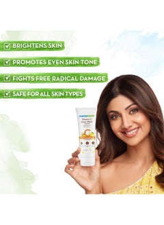 Mamaearth Vitamin C Glow Getter Duo Vitamin C Face Wash (100Ml) & Vitamin C Daily Glow Sunscreen (80G) Brightens Skin Gives Spf 50 & Pa++++ Protection Revives Natural Glow  - Image 2