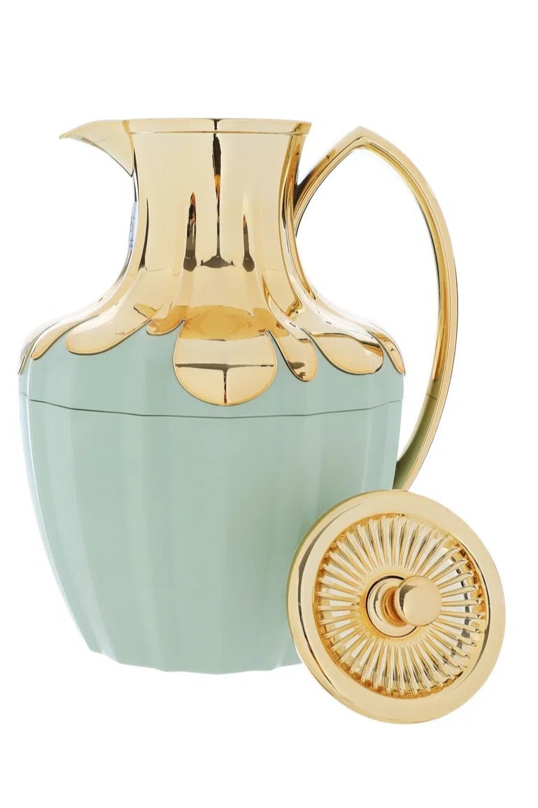 Alsaif Gallery Everest Shaden Thermos, 1 liter, glass inner container, plastic outer shell - light green - Image 2