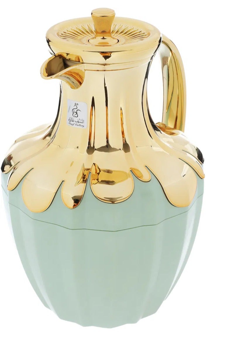 Alsaif Gallery Everest Shaden Thermos, 1 liter, glass inner container, plastic outer shell - light green - Image 4