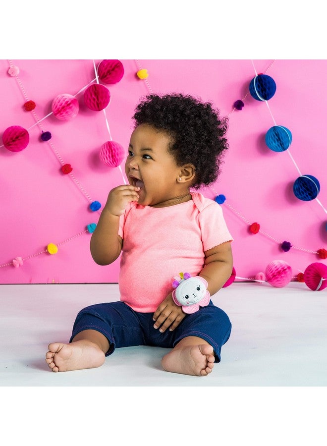 Bright Starts Rattle & Teethe Wrist Pals Toy, Unicorn & Llama, Newborn+, 2 Count - Image 5