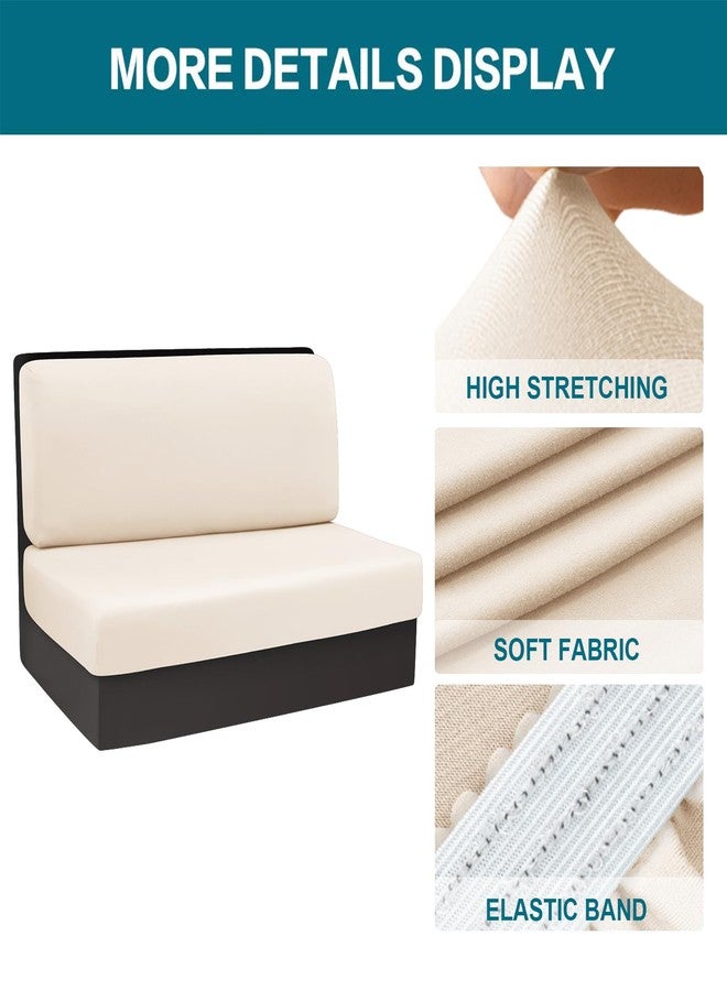 KRFOONN RV Dinette Cushion Covers Waterproof Camper Cushions Cover Replacement Couch Cushion Slipcovers Washable RV Bench Seat Covers for Travel Trailer Couch (2 Backrest Cover & 2 Bench Cover, 07) - Image 2