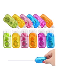 SYOSI 12Pcs Colorful Correction Tape Long 4m Writing Tape Pocket Mouse Retractable Mini Correction Tape Rollers for School Office Students  - Image 1