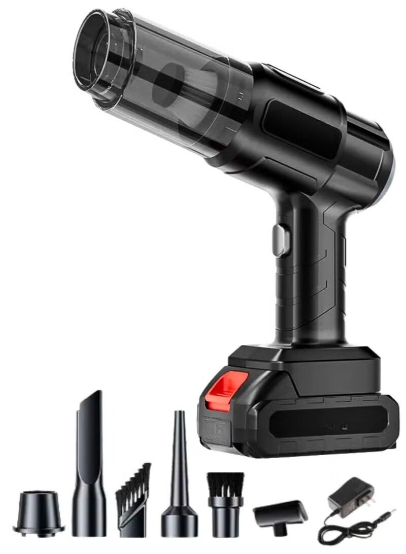 ELTRAZONE Multifunction Wireless Handheld Vacuum Cleaner – Brushless Motor, 5 Nozzle Heads, High-Power Cordless Lithium Battery for Car, Home, Office, and Household Cleaning - Image 1