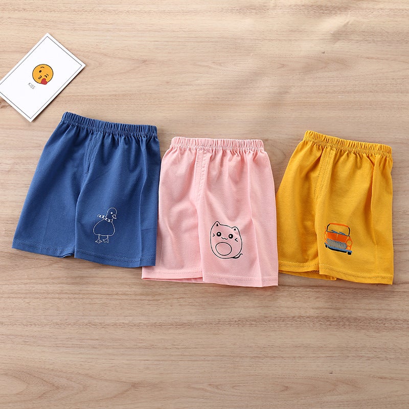 Children's Shorts Summer Children's Wear Korean Style Cotton Shorts for Boys and Girls Children's Open Crotch Casual Single-Piece Shorts - Image 3