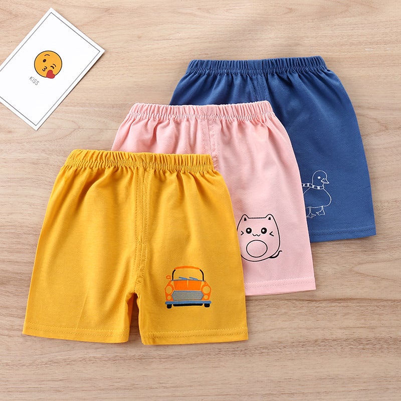 Children's Shorts Summer Children's Wear Korean Style Cotton Shorts for Boys and Girls Children's Open Crotch Casual Single-Piece Shorts - Image 2