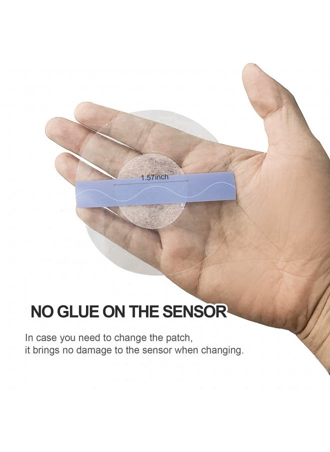 HONYOU - 60Pack Libre Sensor Covers Latex-Free Medical Adhesive Patches for Libre 2/3 Precut CGM Tape with No Glue On The Center Waterproof and Strong Stick for Long Stay - Image 1