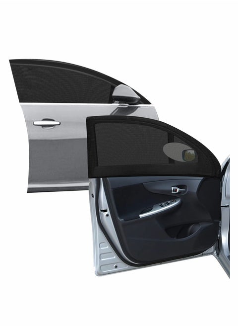 2Pack Car Window Screen for Front Window, Elastic Shades Mesh Sunshade Camping When Parking,Fit Most Vehicles