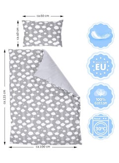 Moro Moro Baby Cot Duvet & Pillowcase Set – 100% Cotton – 120x90 cm  - Image 2