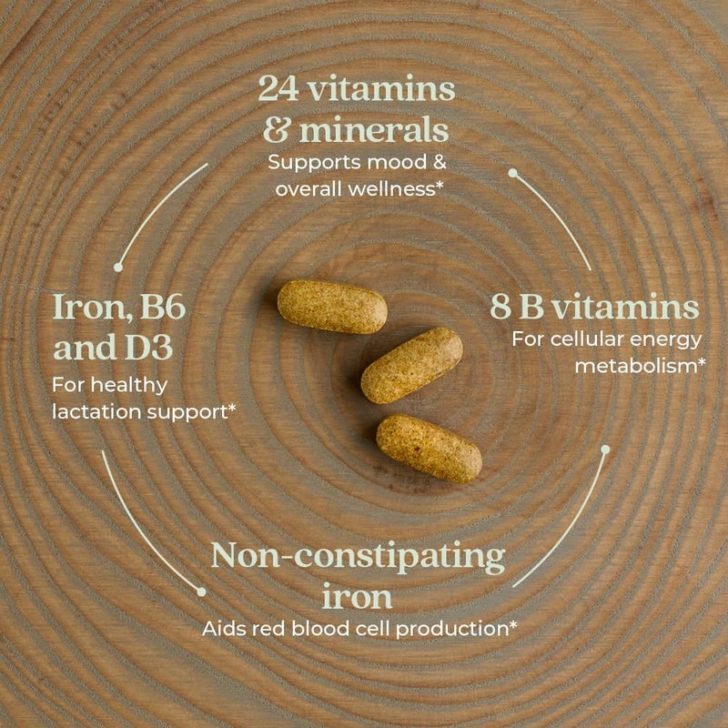 New Chapter Postnatal Vitamins Lactation Supplement Complete Multivitamin with Fermented Vitamin D3  B Vitamins Made with Organic Vegetables  Herbs NonGMO Ingredients 96 Count - Image 3