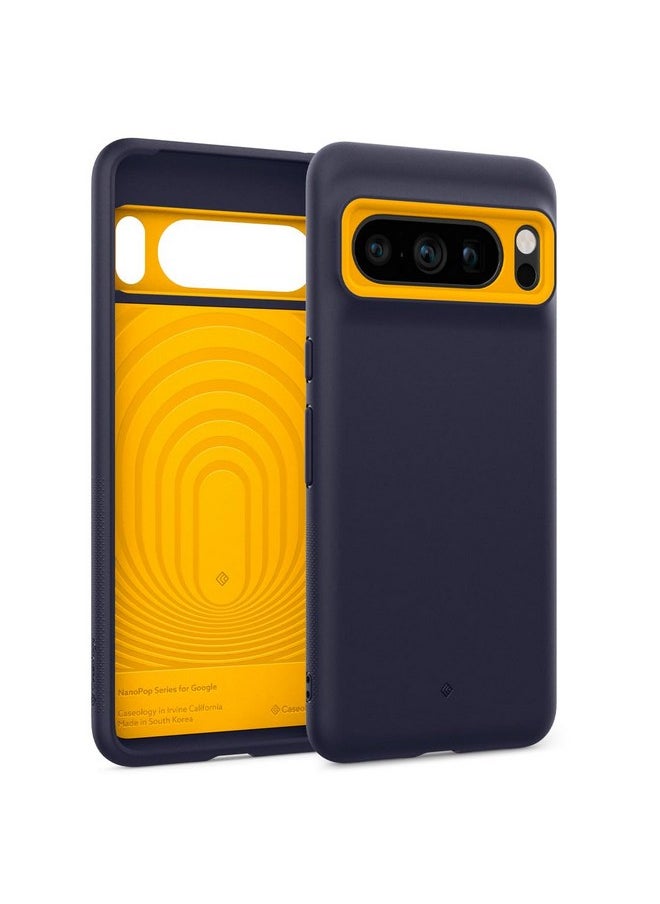 Caseology - CASEOLOGY by Spigen Nano Pop Back Cover Case Compatible with Google Pixel 8 Pro, [Two Tone Colour], Google Pixel 8 Pro Case with Military Grade Drop Protection (TPU and PC | Blueberry Navy) - Image 1