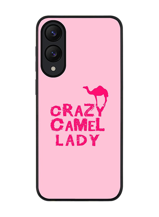 Stylizedd For Samsung Galaxy S25 Edge Case,Slim fit Camera Protection, Shockproof Thin Phone cover  - Crazy Camel Lady