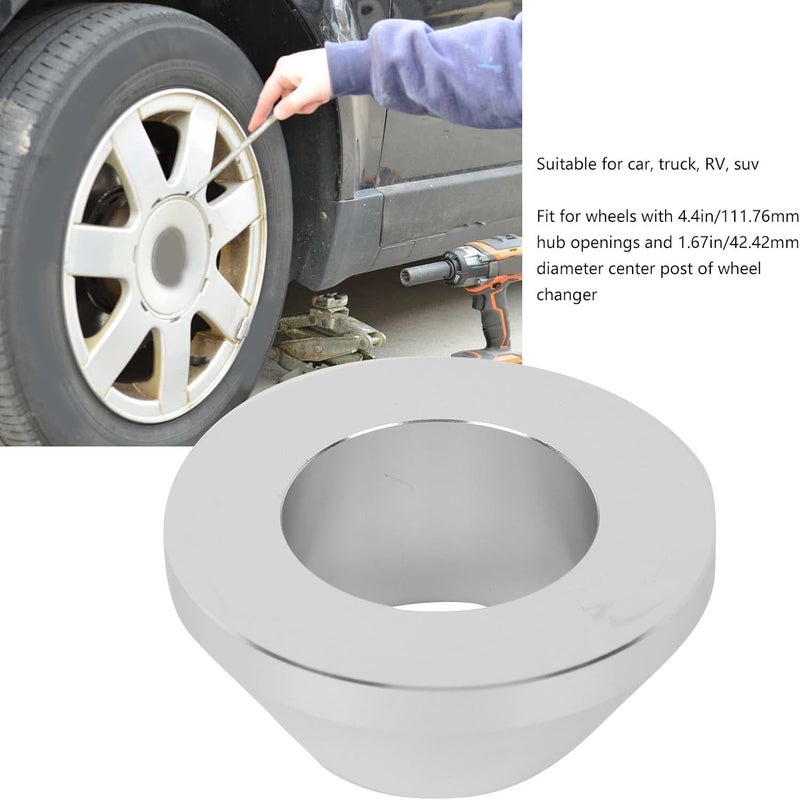 Manual Tire Changer Centering Cone, Billet Aluminum Wheel Balancer Hold Down Cone, for 1.67in Diameter Center Post Car Truck - Image 4