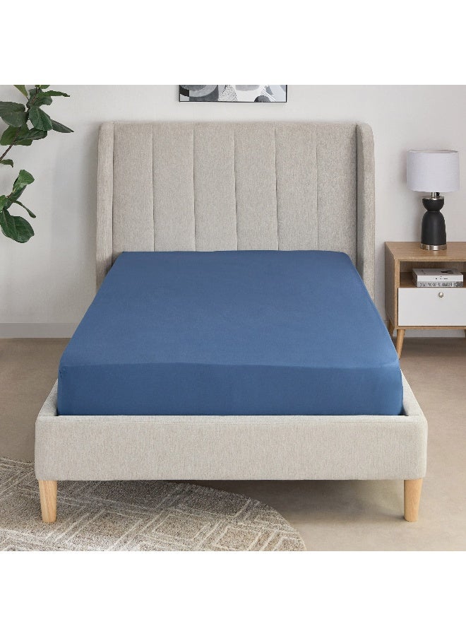 Home Box Essential Cotton Twin Fitted Sheet 120 x 200 x 36 cm - Image 3