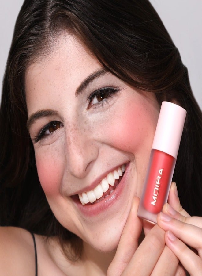 moira MOIRA Love Steady Liquid Blush – 12, ILY, Lightweight Buildable Formula, Long-Lasting Dewy Finish, Hydrating & Blendable, Vegan & Cruelty-Free, 0.17 fl. oz (5 ml)  - Image 3