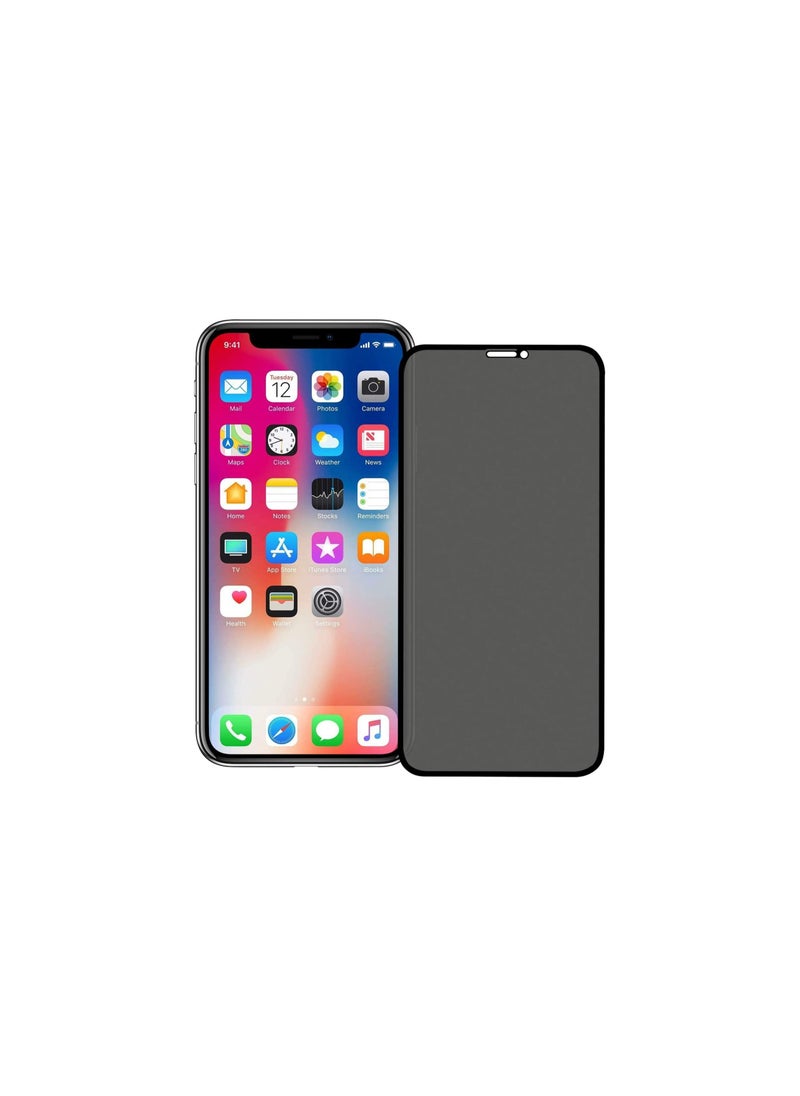 iPhone X XS Privacy Screen Protector, Tempered Glass 5D 9H Privacy Screen Protector for iPhone X XS 5.8" Black