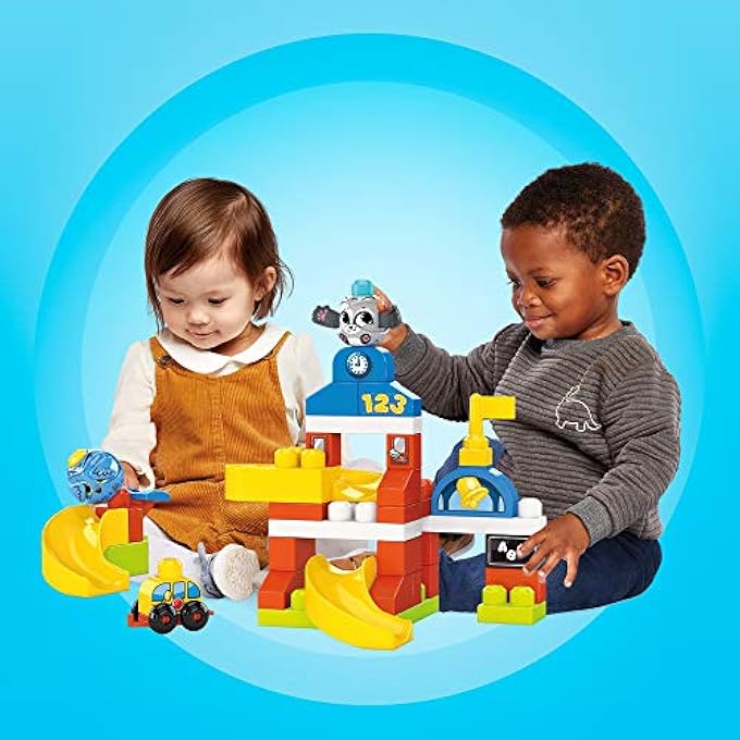 Mega Bloks BLOCKS PEEK A SCHOOLHOUSE WITH BIG BUILDING BLOCKS, TOYS FOR TODDLERS 42 PIECES GRJ19, MULTICOLOUR - Image 4