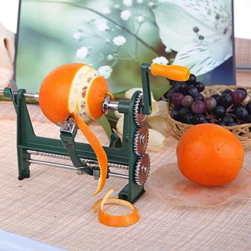 CPDZ Orange Peeler Hand-cranked Apple peeler potato Kiwi Peeling Machine Stainless Steel Kitchen Gadgets green 250×110.6×170mm - Image 1