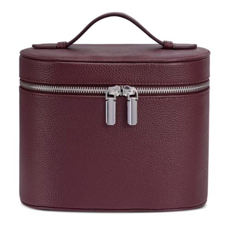 Makeup Bag Travel Makeup Bag with Compartments and Handle Portable Toiletry Bag for Women - Image 1