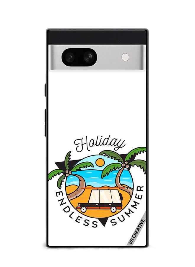 VR CREATIVE Protective Case Cover For Google Pixel 7a Endless Summer Design Multicolour - Image 1