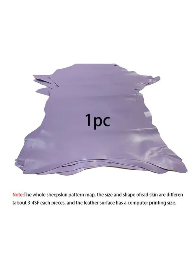 Genuine Leather Sheepskin Banana Color Light Purple 0.8mm Thick Luxury Crafting Leather For Wallets Handbags Pencil Cases Clothing Elegant Banana Like Texture Ideal For Beginners And Professional Crafters Durable Versatile Leather Ma 1pc - Image 3