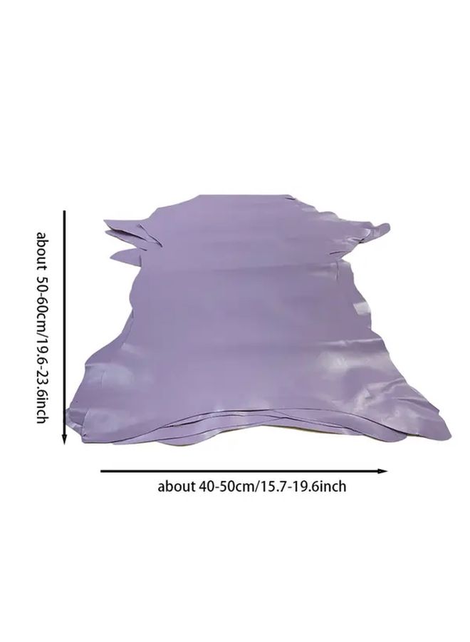 Genuine Leather Sheepskin Banana Color Light Purple 0.8mm Thick Luxury Crafting Leather For Wallets Handbags Pencil Cases Clothing Elegant Banana Like Texture Ideal For Beginners And Professional Crafters Durable Versatile Leather Ma 1pc - Image 2