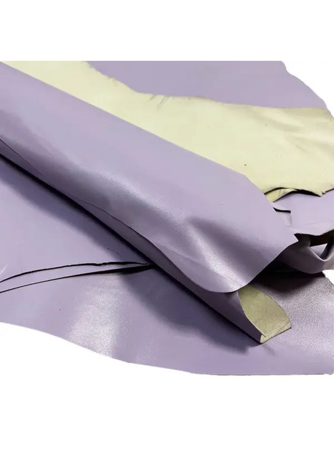 Genuine Leather Sheepskin Banana Color Light Purple 0.8mm Thick Luxury Crafting Leather For Wallets Handbags Pencil Cases Clothing Elegant Banana Like Texture Ideal For Beginners And Professional Crafters Durable Versatile Leather Ma 1pc - Image 4