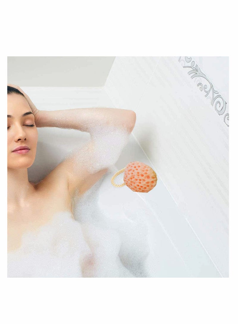SOLARAE Bath Sponge, 3 Pcs Bath Sponge Shower Puffs Soft Body Shower Sponge Colorful Honeycomb Sea Sponges for Babies Women Men Bathroom Supplies - Image 4