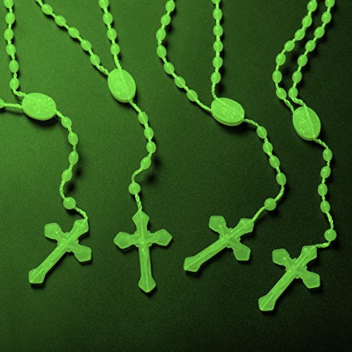 JUXINGDAZYF 17'' luminous in the dark rosary, imported from Italy - 12 rosary set (Luminous) - Image 5
