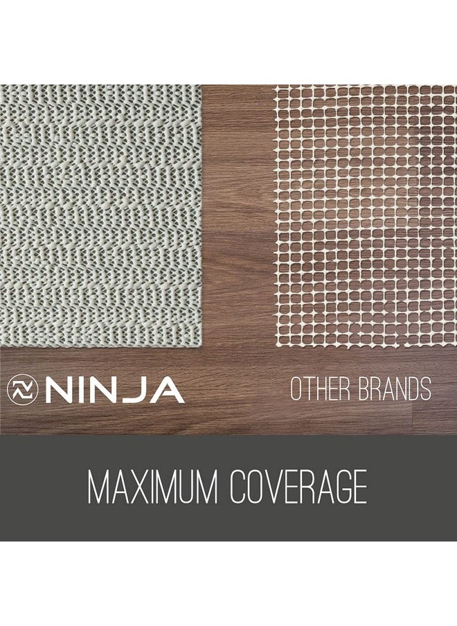 Ninja Ninja Rug Gripper Pad for Hardwood Floors, 8x10 FT, Slip Resistant Grip Pads for Hard Surfaces, Adds Cushion Under Carpet and Maximum Protection, Keeps Area Rugs and Carpets Safe and in Place on Floor  - Image 2