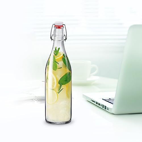 Treo by Milton Aqua Delite Glass Bottle, 1 Piece, 1000 ml |Juice and water storage | Refrigerator safe - Image 4