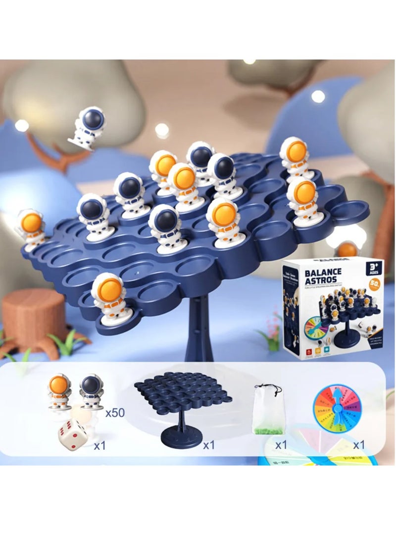 Interactive Spaceman Balance Board Tabletop Game for Kids - Educational Parent-Child Toy with Astronaut Figurines, Focus Training Brain Puzzle, Durable Jenga Style Game for Ages 3-6  - Image 2