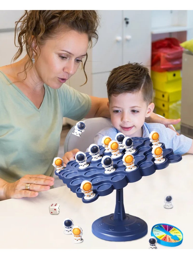 Interactive Spaceman Balance Board Tabletop Game for Kids - Educational Parent-Child Toy with Astronaut Figurines, Focus Training Brain Puzzle, Durable Jenga Style Game for Ages 3-6 - Image 5
