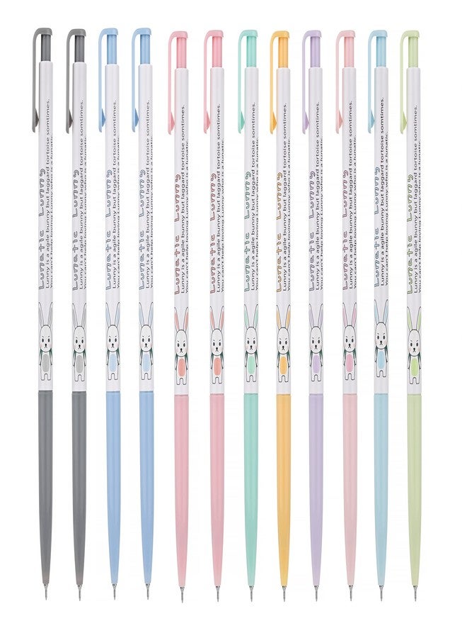 ZEESOON Xeno Lunatic Lunny 0.38mm Slim Ball Point Pen Dozen Box 12 Pcs, Made in Korea (Assorted 12pcs) - Image 1