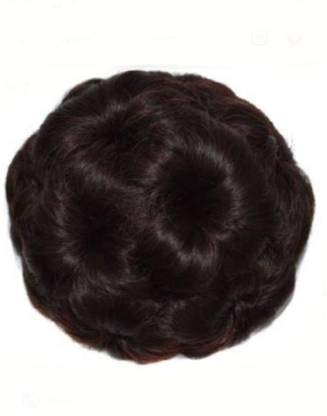 Akashkrishna Bun Extension For Women Readymade Bridal Hair Bun Faux Synthetic Hair Juda Bun Stylish Black Hair Extensions 1Pc - Image 1