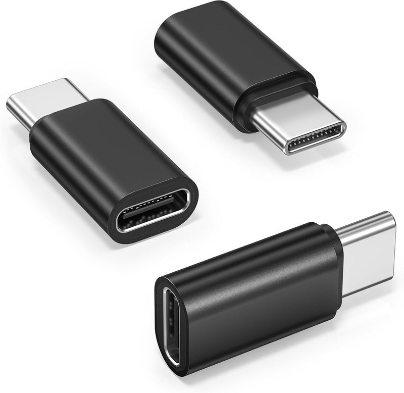 Basesailor محول موسع USB Type C 3Pack، 100W PD USBC ذكر إلى أنثى، محول تمديد، 40Gbps USB4 Thunderbolt 4 3 موصل موسع لجهاز iPhone 17 16 Pro Max، MacBook، غلاف Otterbox، Samsung S25 - Image 1