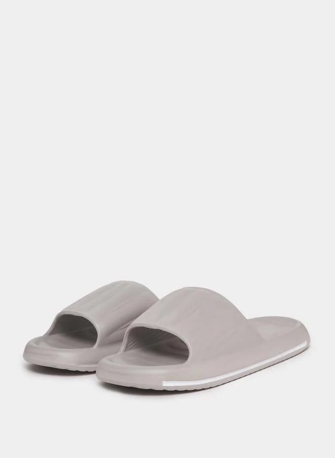 Styli Abstract Design Foam Sole Open Toe Slides