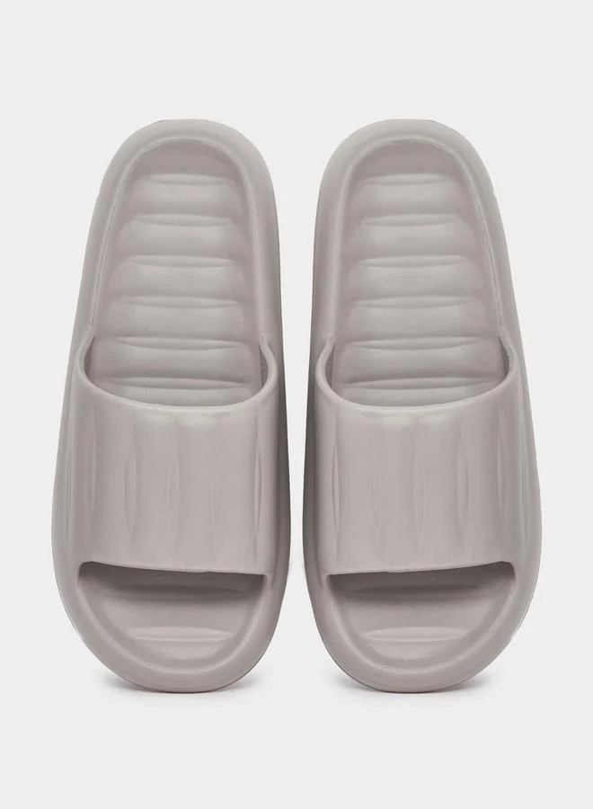 Styli Abstract Design Foam Sole Open Toe Slides