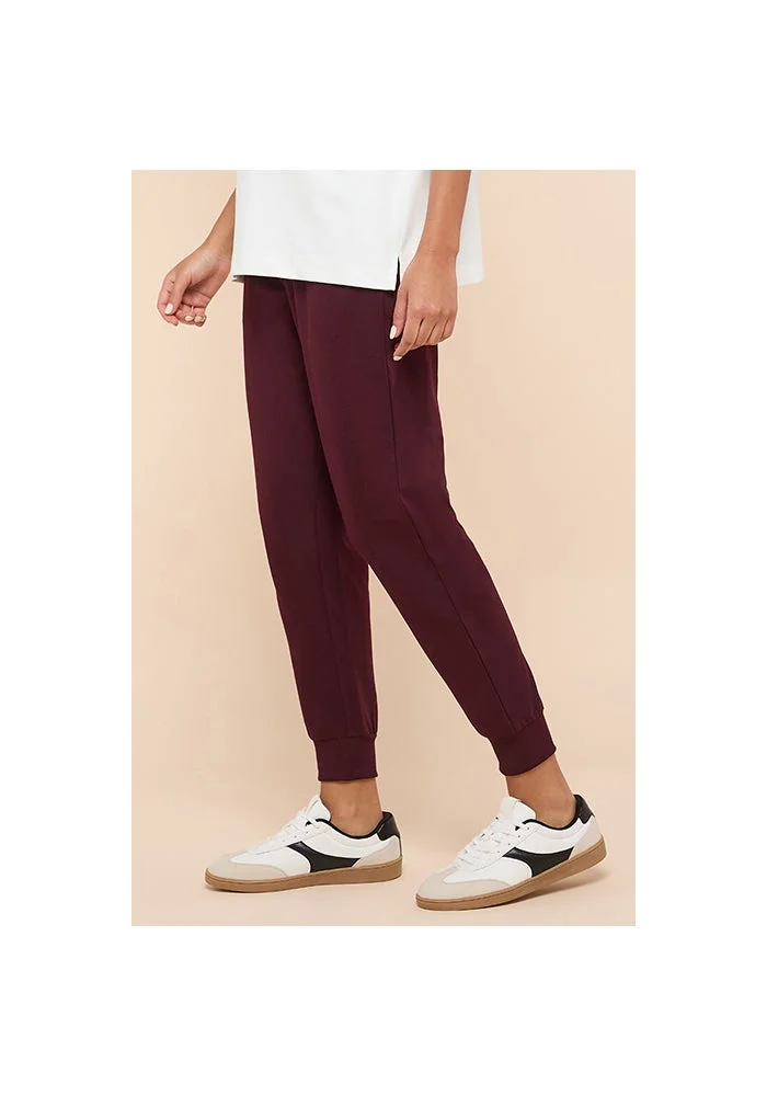 R&b Solid Joggers with Drawstring Waist