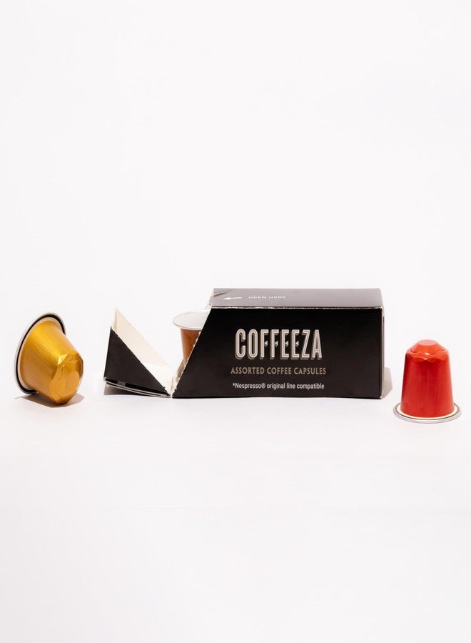 Coffeeza Mystery Coffee Capsule Box | Pack of 4 | Assorted Medium–Dark Roast Coffee Pods | Single-Serve Capsules Compatible with Original-System Machines | Surprise Brew Experience - Image 1