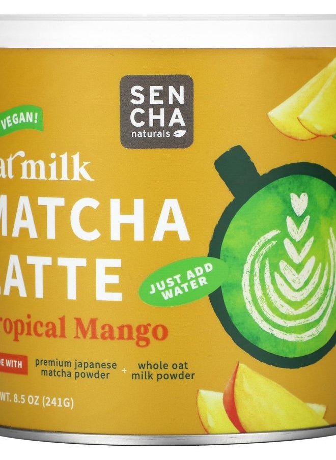 Sencha Naturals Oat Milk Matcha Latte Tropical Mango 8.5 oz (241 g) 