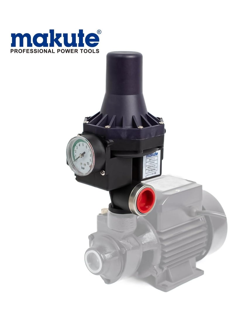 makute Automatic Water Pump Pressure Switch with Dry Run Protection, 1.5 Bar Restart, 220V Electronic Control, 1 Inch Inlet Outlet for Home & Industrial Use – Model MKPC-12 - Image 2