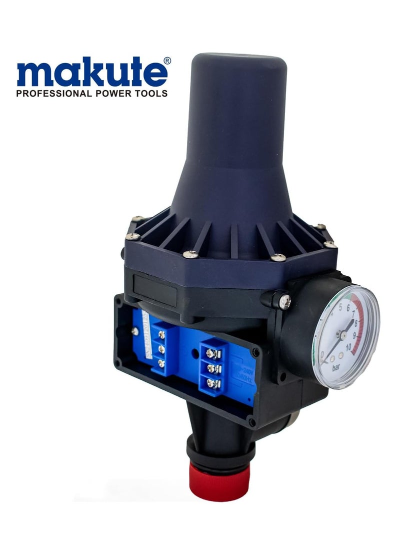 makute Automatic Water Pump Pressure Switch with Dry Run Protection, 1.5 Bar Restart, 220V Electronic Control, 1 Inch Inlet Outlet for Home & Industrial Use – Model MKPC-12 - Image 3