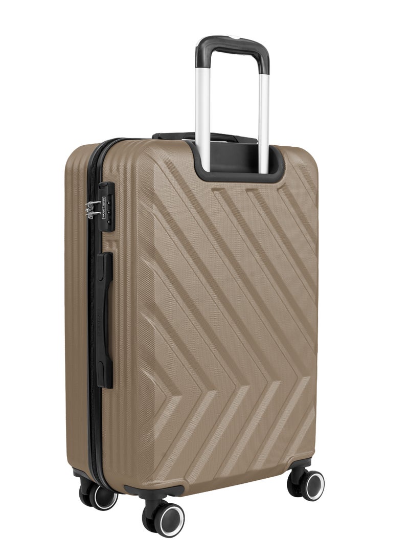 PARAJOHN Medium 24-Inch ABS  Lightweight Hardshell Luggage Trolley | carrying 3kg 4-Wheel Spinner Suitcase gold - Image 4